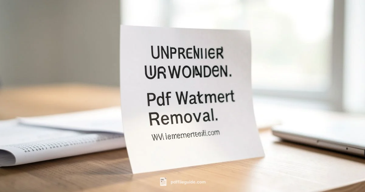 Remove PDF Watermark - PDF File Guide