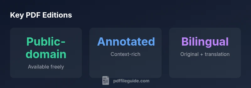 Key PDF editions of The Art of War showing public-domain, annotated, and bilingual formats