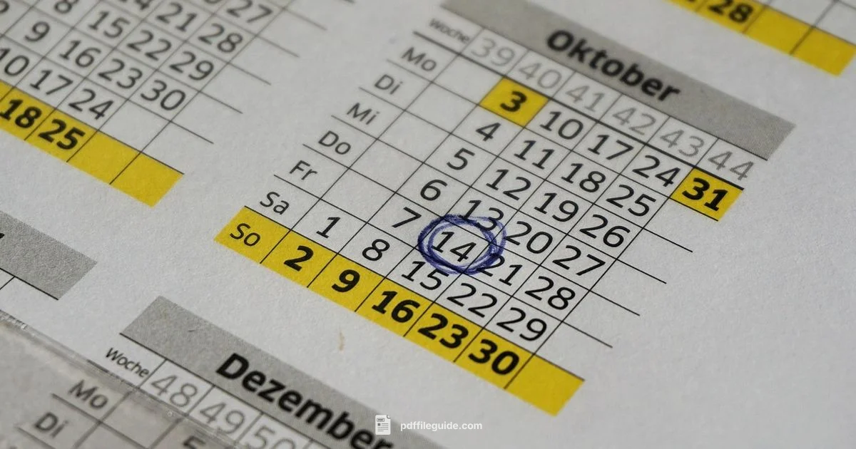 Printable Calendar PDF - PDF File Guide