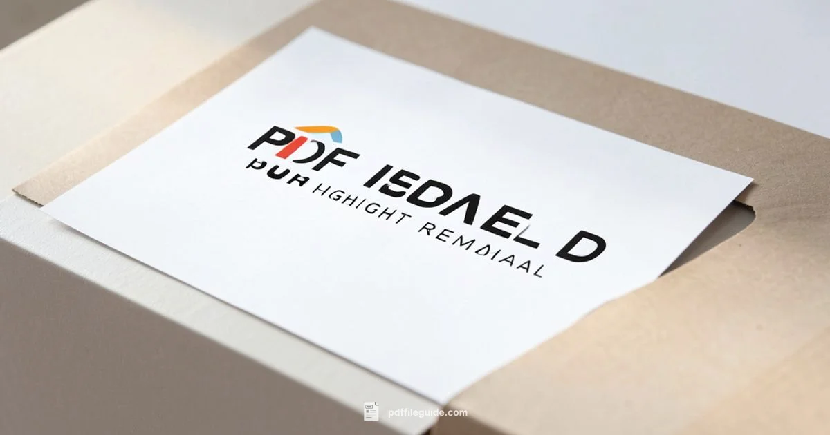 Remove PDF Highlight - PDF File Guide