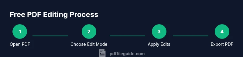 Process diagram of free PDF editing workflow