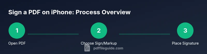 Process flow for signing PDFs on iPhone