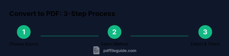 Process flow from document to PDF