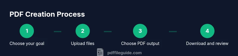 Process flow for online PDF creation