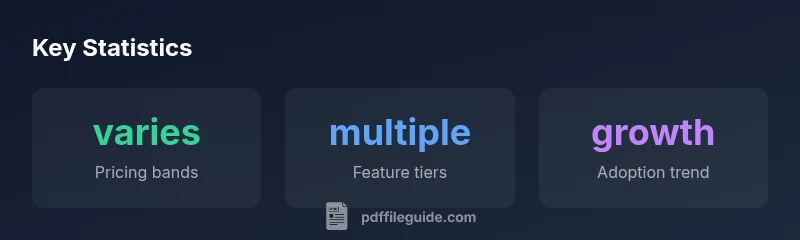 Pricing statistics for PDF filler tools