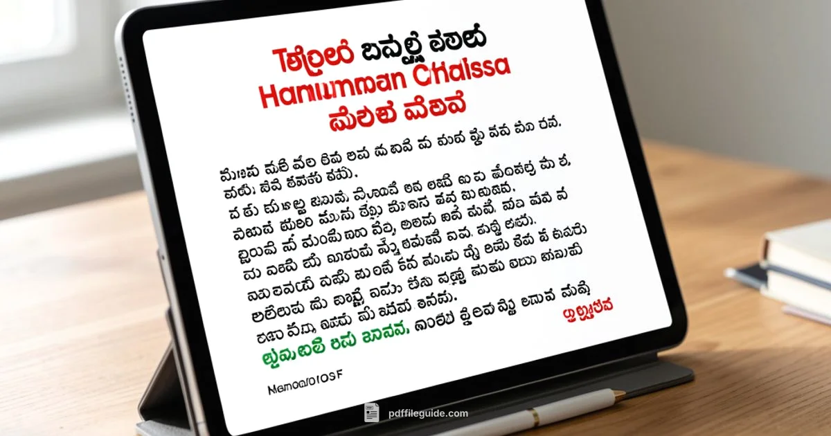 Hanuman Chalisa PDF Telugu Hanuman Chalisa PDF Telugu - PDF File Guide