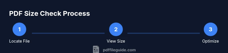 Process steps to check PDF size