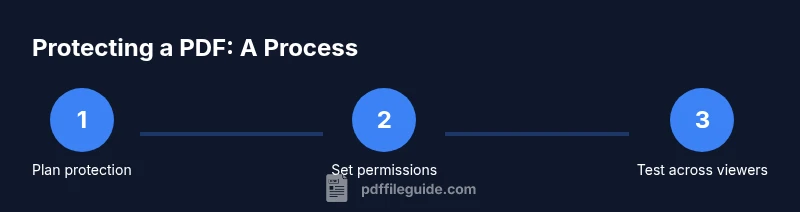 Process flow for securing PDFs