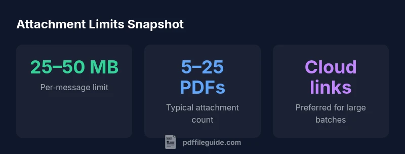 A visual infographic showing email attachment limits and alternatives