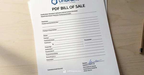 Fillable PDF Bill - PDF File Guide