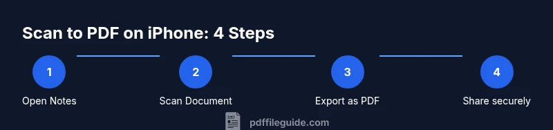 Process: How to scan documents to PDF on iPhone